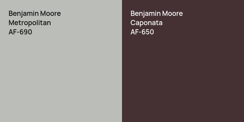 Benjamin Moore Metropolitan vs. Benjamin Moore Caponata