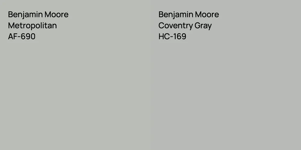 Benjamin Moore Metropolitan vs. Benjamin Moore Coventry Gray