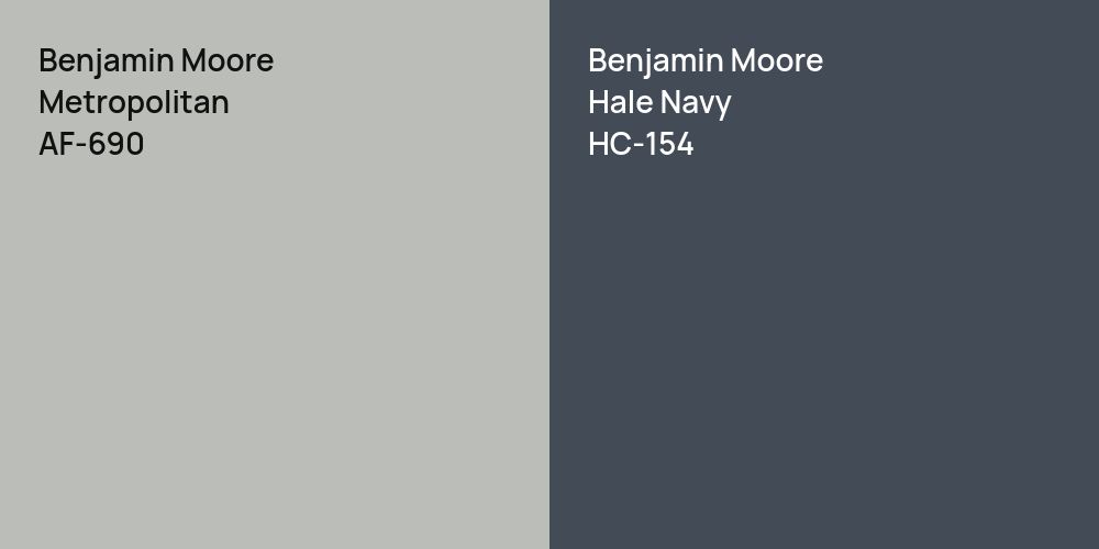 Benjamin Moore Metropolitan vs. Benjamin Moore Hale Navy