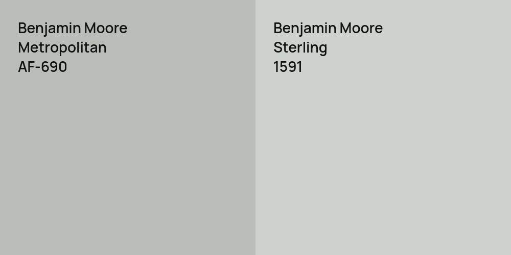 Benjamin Moore Metropolitan vs. Benjamin Moore Sterling