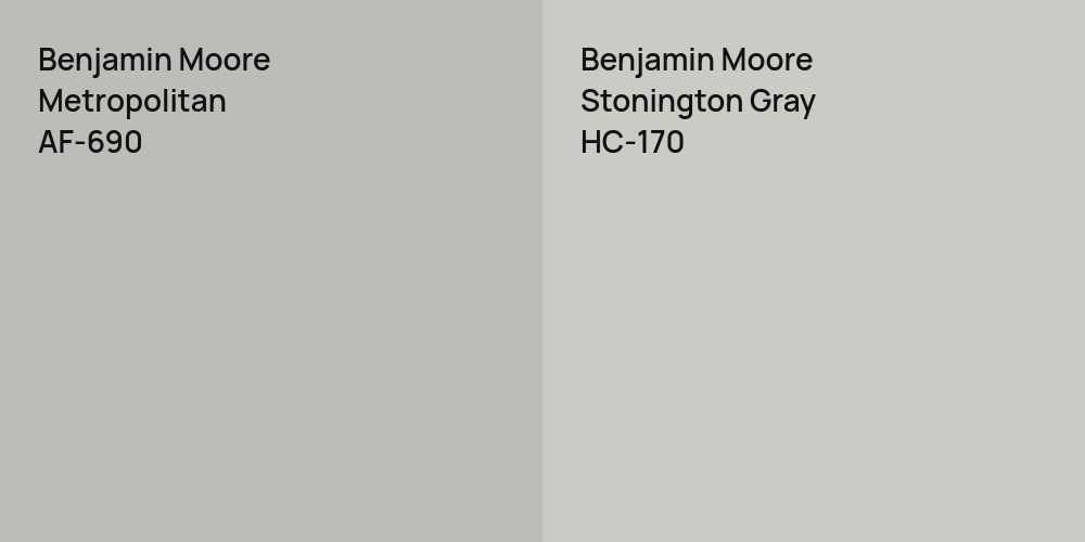 Benjamin Moore Metropolitan vs. Benjamin Moore Stonington Gray