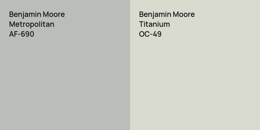 Benjamin Moore Metropolitan vs. Benjamin Moore Titanium