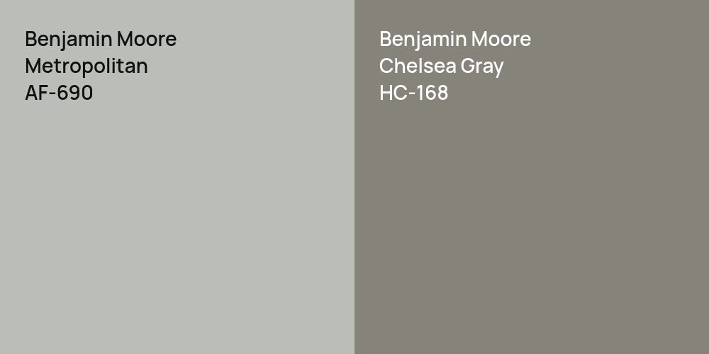 Benjamin Moore Metropolitan vs. Benjamin Moore Chelsea Gray