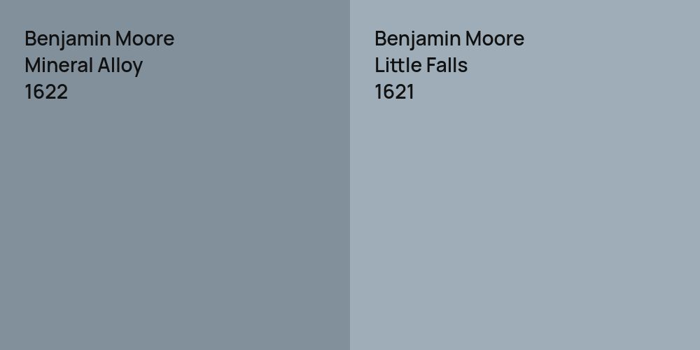 Benjamin Moore Mineral Alloy vs. Benjamin Moore Little Falls