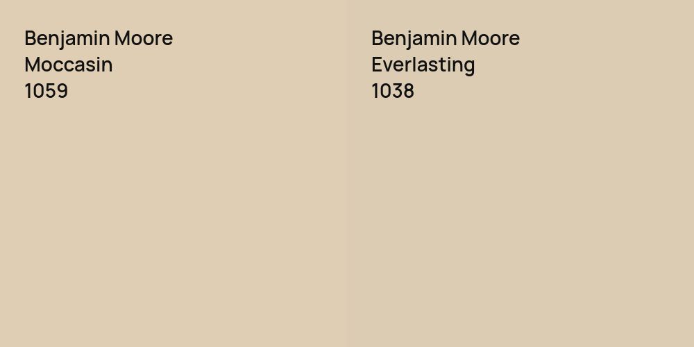 Benjamin Moore Moccasin vs. Benjamin Moore Everlasting