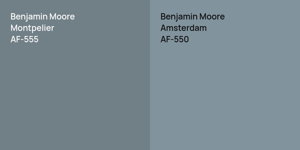 Benjamin Moore Montpelier vs. Benjamin Moore Amsterdam