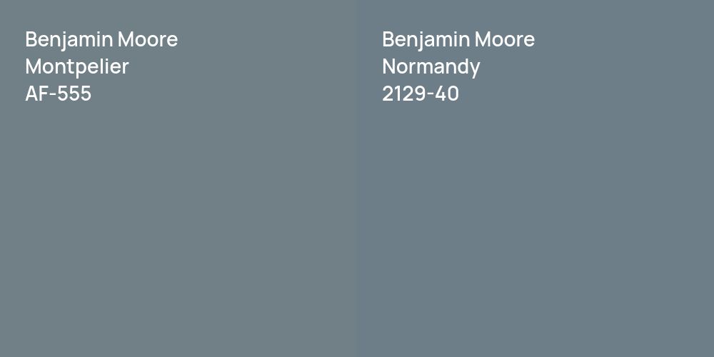 Benjamin Moore Montpelier vs. Benjamin Moore Normandy