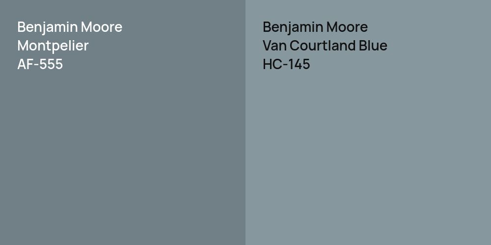 Benjamin Moore Montpelier vs. Benjamin Moore Van Courtland Blue