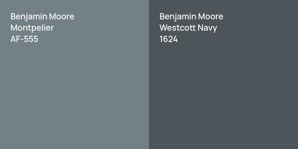 Benjamin Moore Montpelier vs. Benjamin Moore Westcott Navy