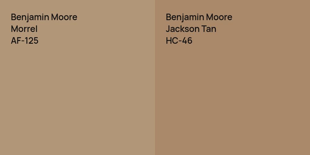 Benjamin Moore Morrel vs. Benjamin Moore Jackson Tan