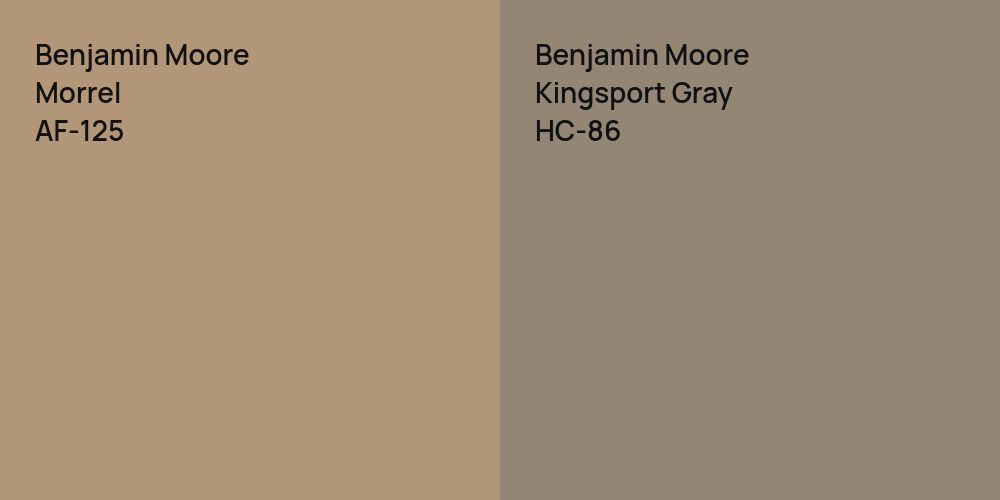 Benjamin Moore Morrel vs. Benjamin Moore Kingsport Gray