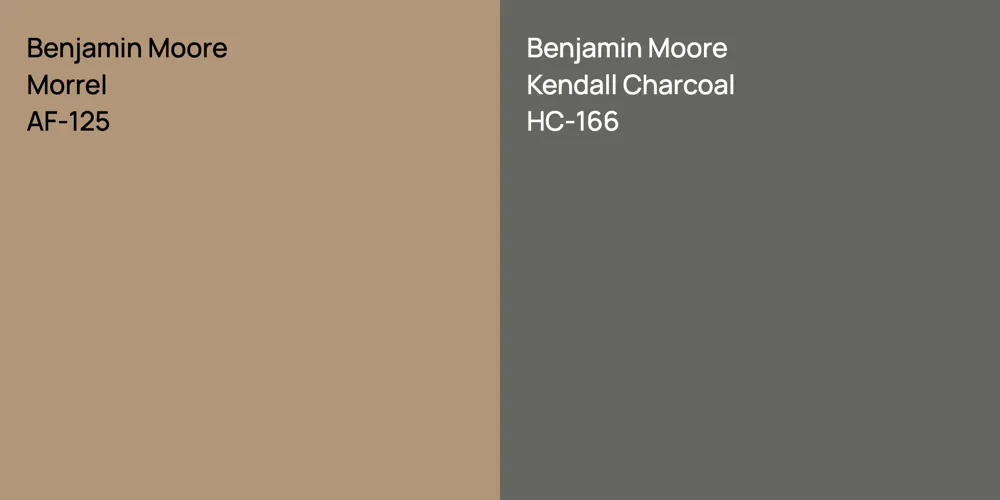 Benjamin Moore Morrel vs. Benjamin Moore Kendall Charcoal