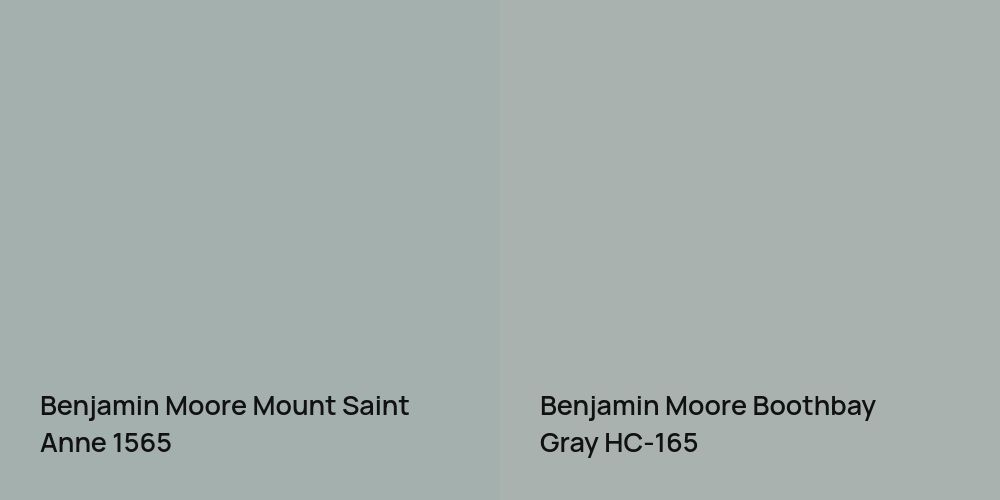 Benjamin Moore Mount Saint Anne vs. Benjamin Moore Boothbay Gray