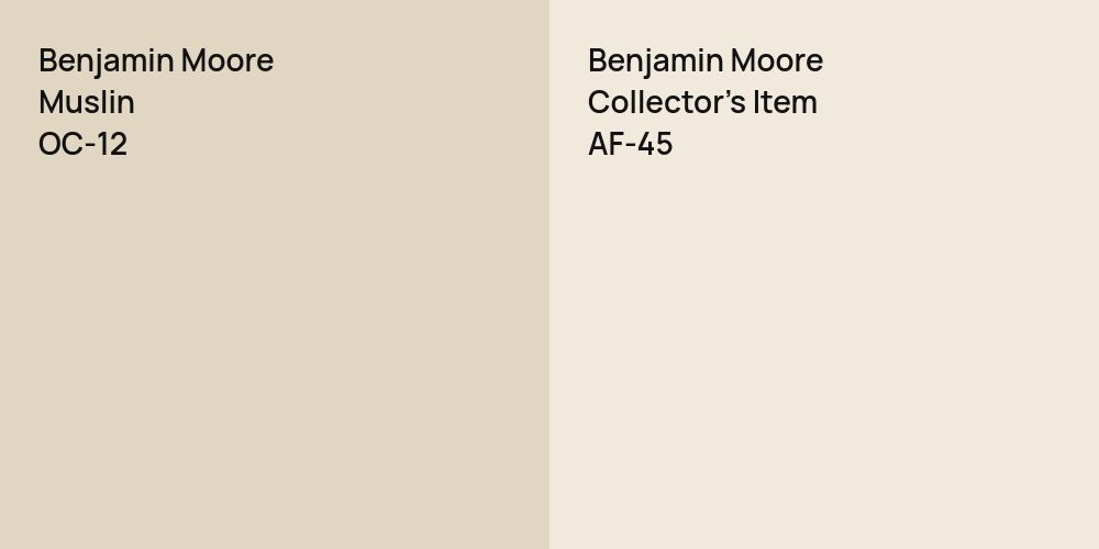 Benjamin Moore Muslin vs. Benjamin Moore Collector's Item