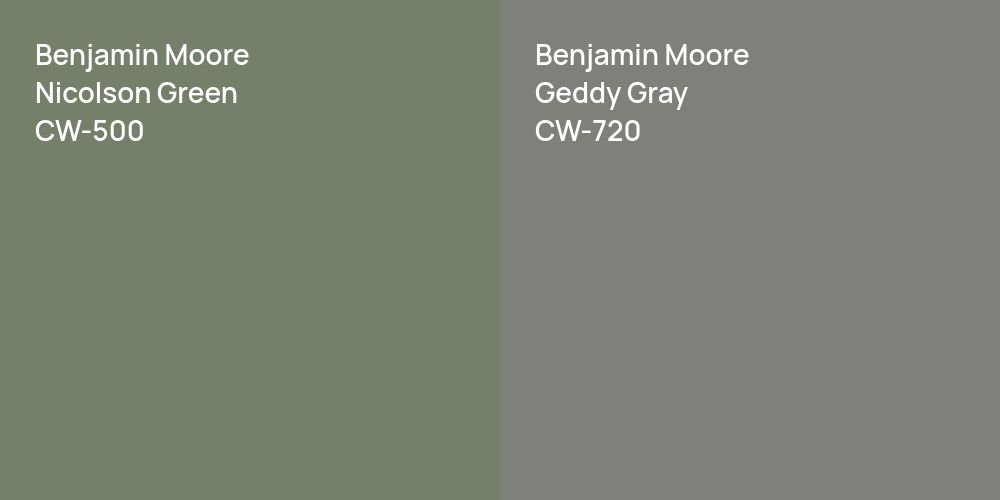 Benjamin Moore Nicolson Green vs. Benjamin Moore Geddy Gray