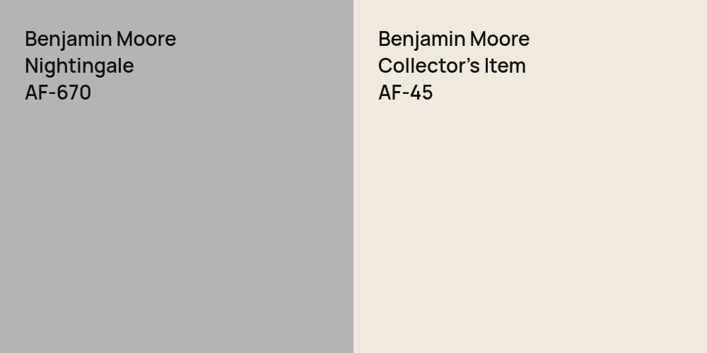 Benjamin Moore Nightingale vs. Benjamin Moore Collector's Item