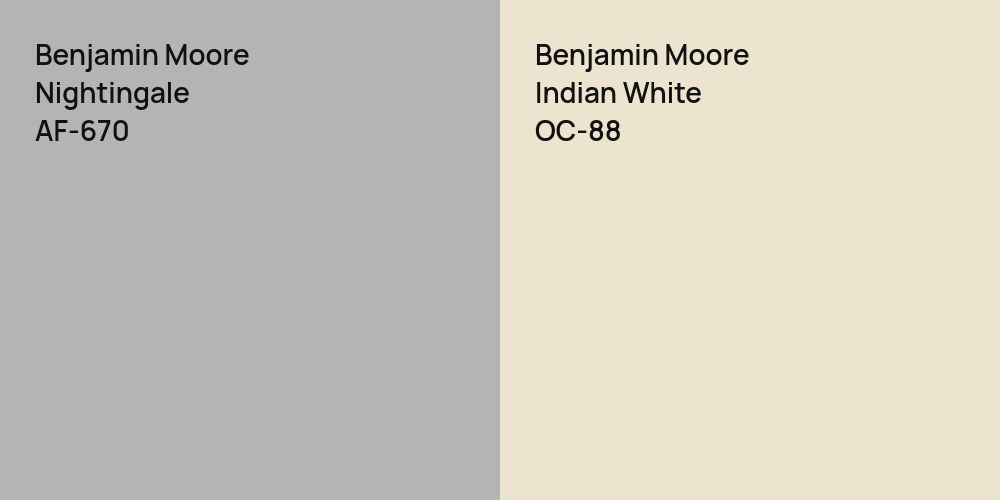 Benjamin Moore Nightingale vs. Benjamin Moore Indian White