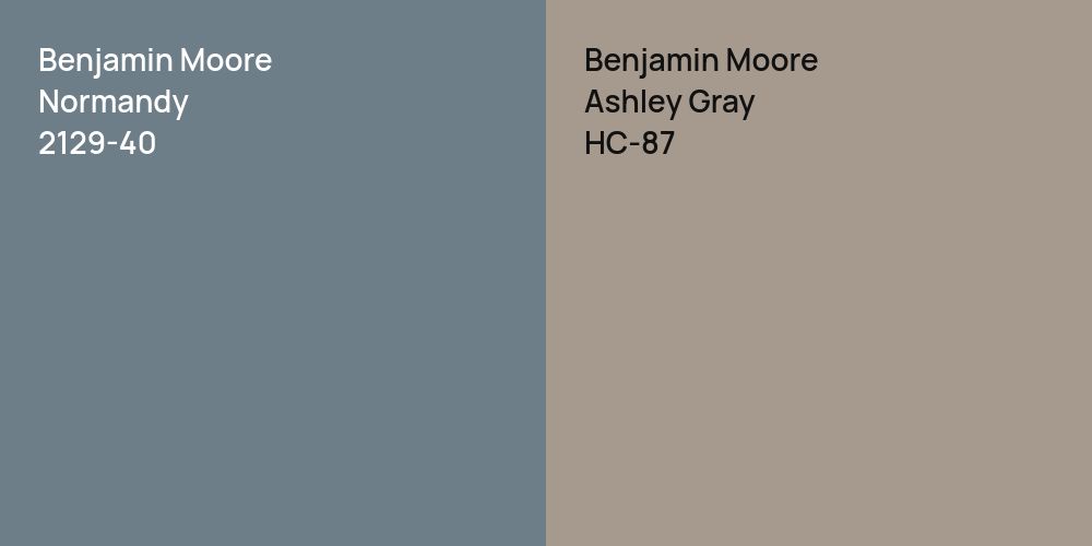 Benjamin Moore Normandy vs. Benjamin Moore Ashley Gray