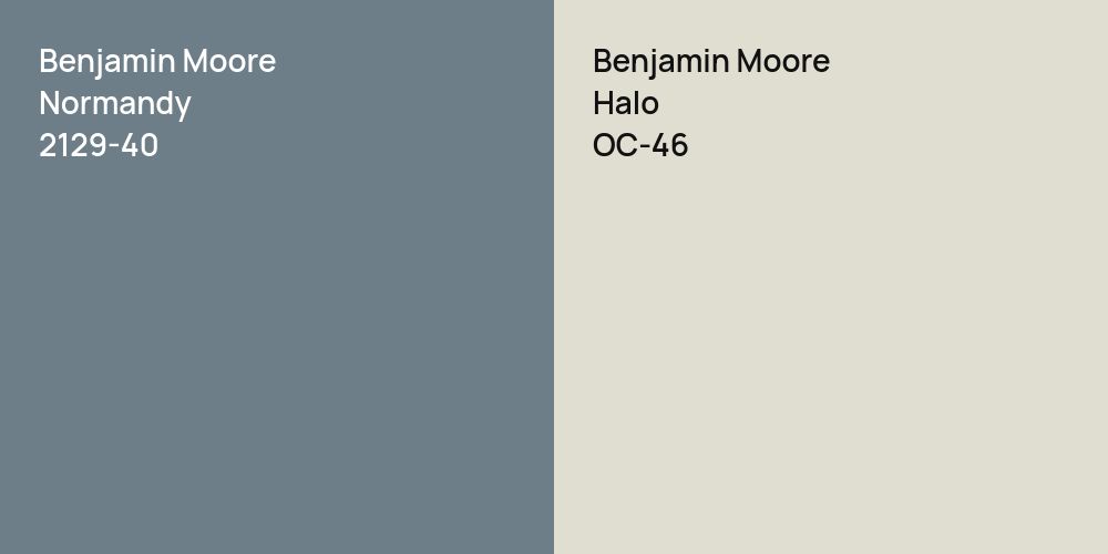 Benjamin Moore Normandy vs. Benjamin Moore Halo