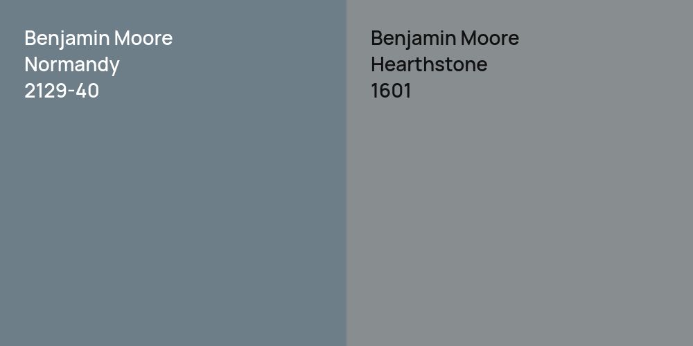 Benjamin Moore Normandy vs. Benjamin Moore Hearthstone