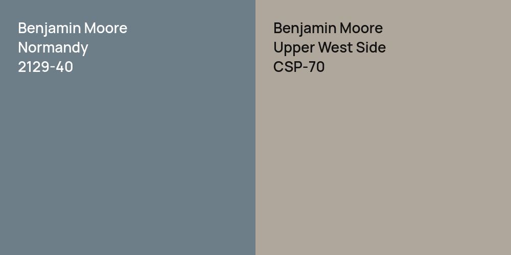 Benjamin Moore Normandy vs. Benjamin Moore Upper West Side