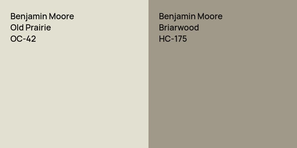 Benjamin Moore Old Prairie vs. Benjamin Moore Briarwood