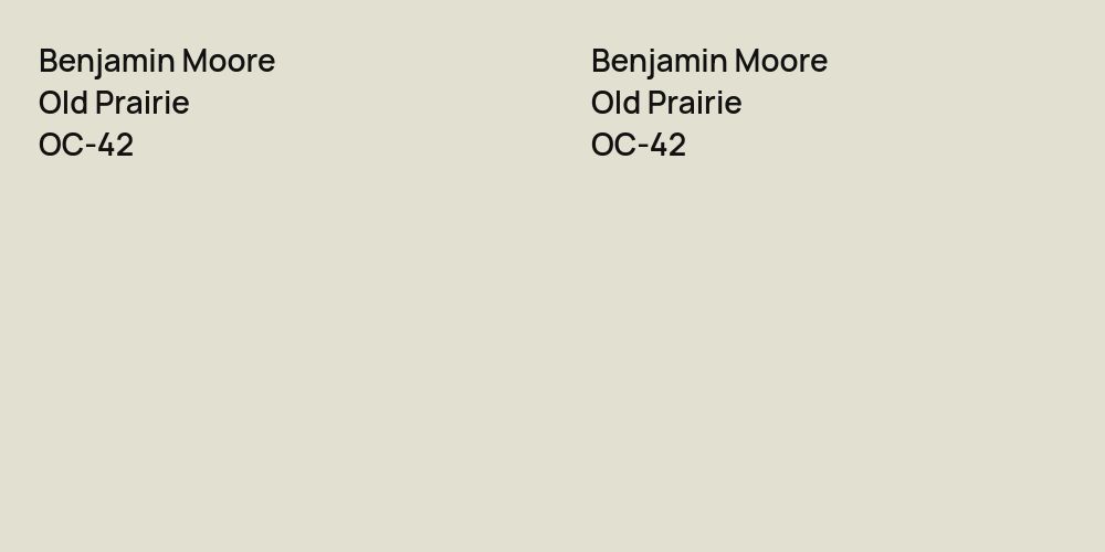 Benjamin Moore Old Prairie vs. Benjamin Moore Old Prairie