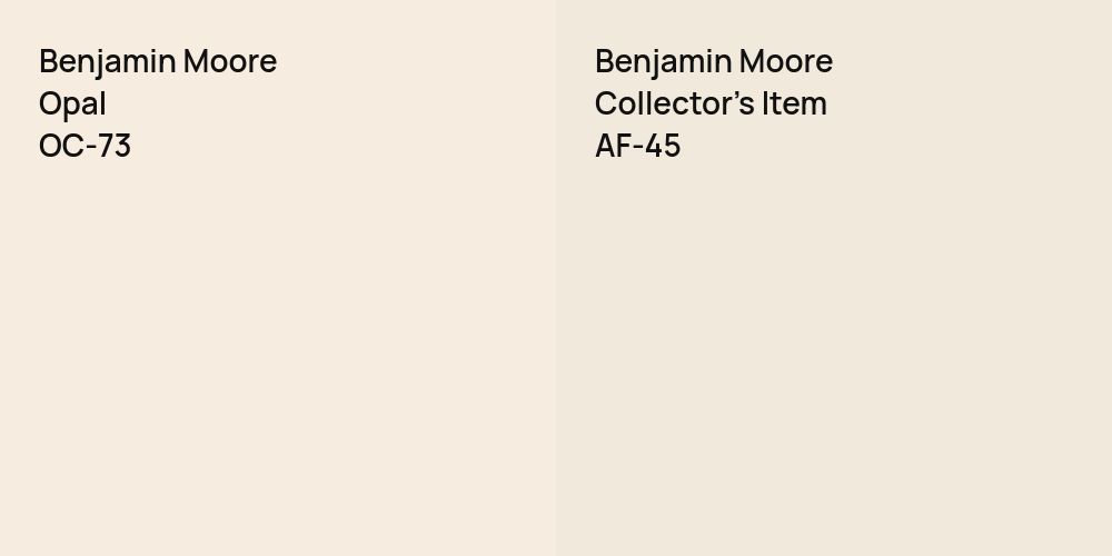 Benjamin Moore Opal vs. Benjamin Moore Collector's Item