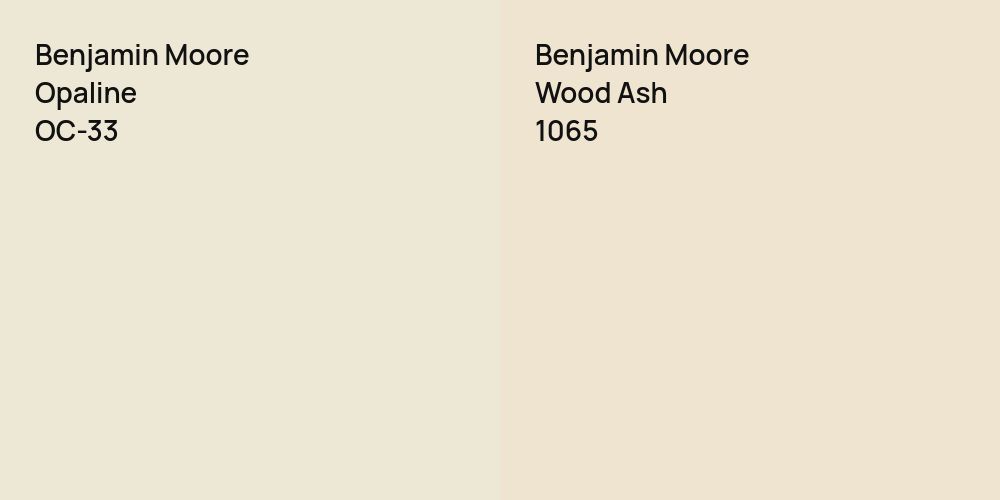 Benjamin Moore Opaline vs. Benjamin Moore Wood Ash