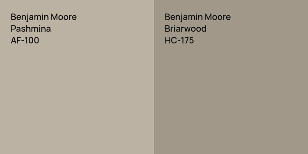 Benjamin Moore Pashmina vs. Benjamin Moore Briarwood