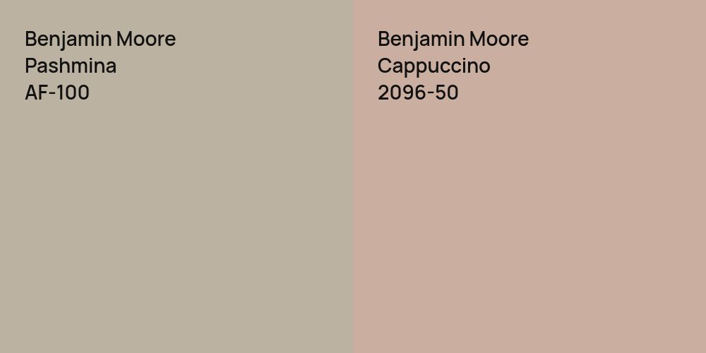 Benjamin Moore Pashmina vs. Benjamin Moore Cappuccino