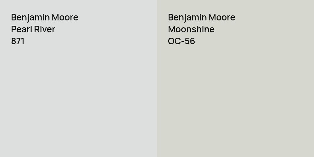 Benjamin Moore Pearl River vs. Benjamin Moore Moonshine