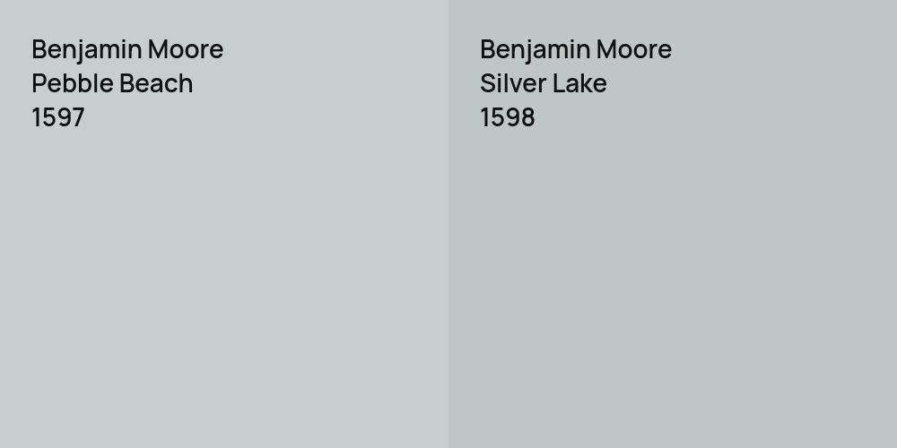 Benjamin Moore Pebble Beach vs. Benjamin Moore Silver Lake