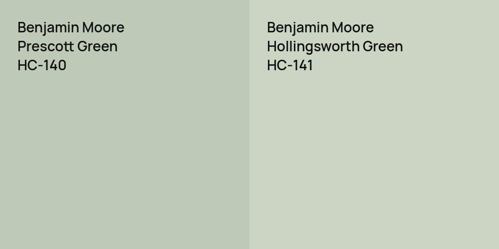 Benjamin Moore Prescott Green vs. Benjamin Moore Hollingsworth Green