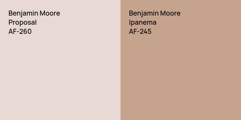 Benjamin Moore Proposal vs. Benjamin Moore Ipanema