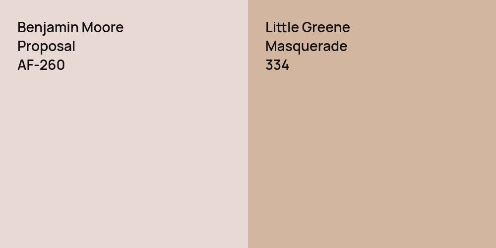 Benjamin Moore Proposal vs. Little Greene Masquerade