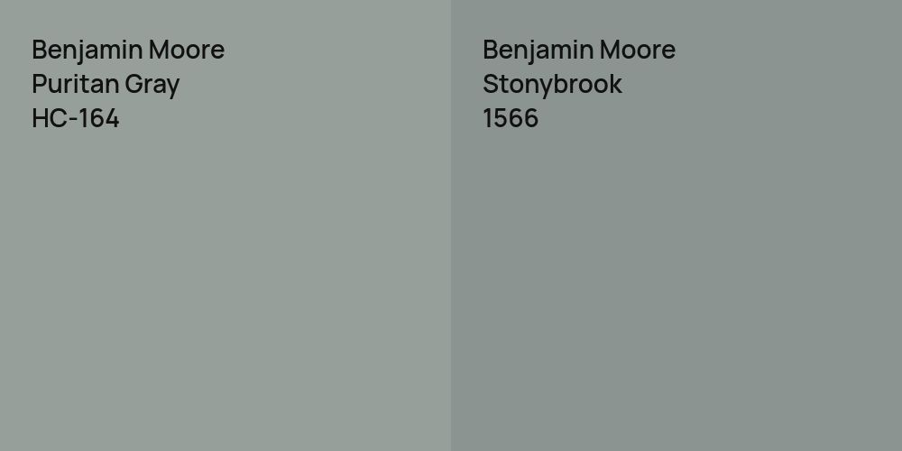 Benjamin Moore Puritan Gray vs. Benjamin Moore Stonybrook