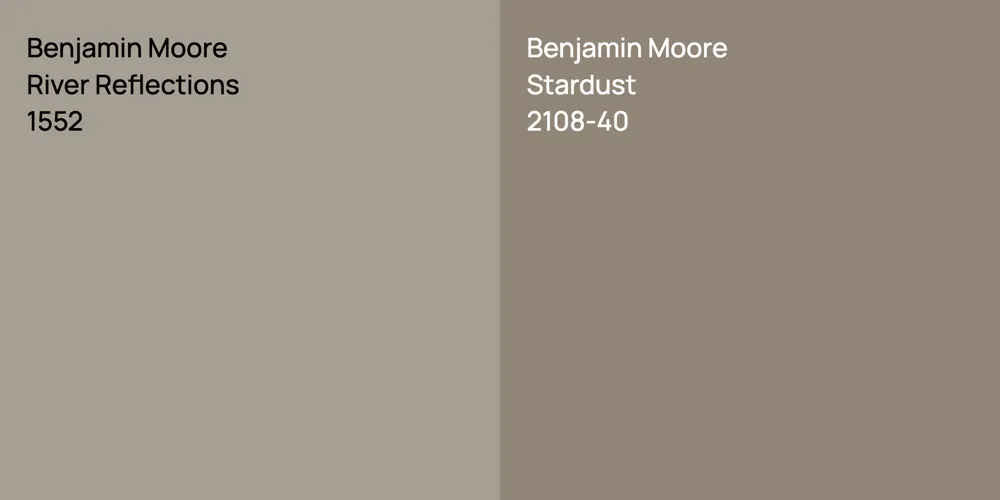 Benjamin Moore River Reflections vs. Benjamin Moore Stardust