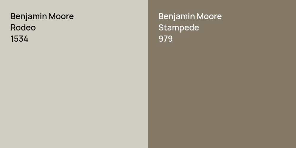 Benjamin Moore Rodeo vs. Benjamin Moore Stampede