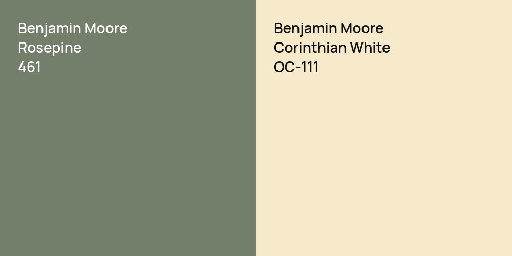 Benjamin Moore Rosepine vs. Benjamin Moore Corinthian White