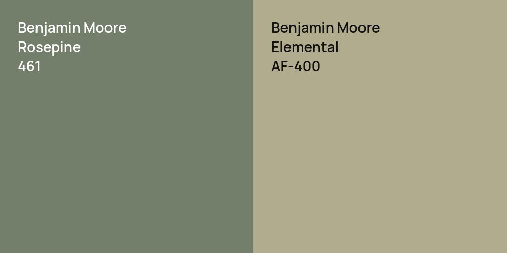 Benjamin Moore Rosepine vs. Benjamin Moore Elemental