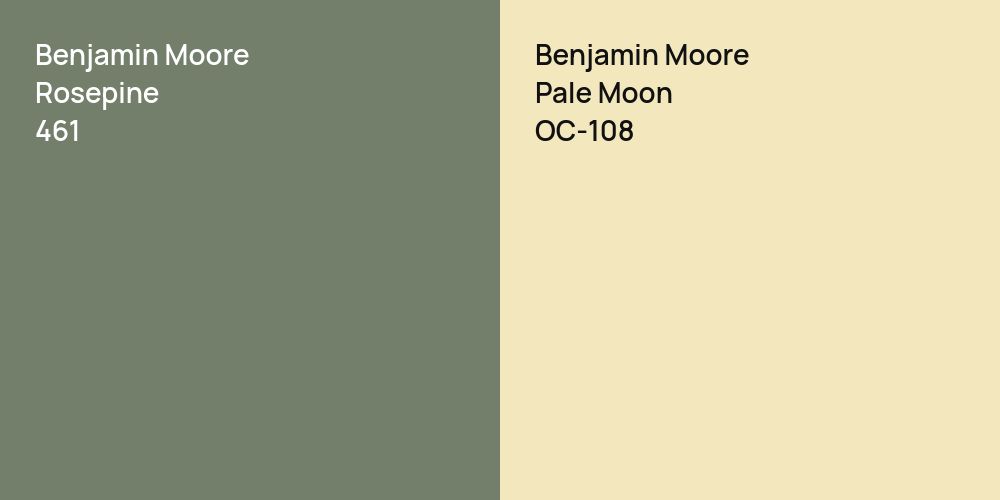 Benjamin Moore Rosepine vs. Benjamin Moore Pale Moon