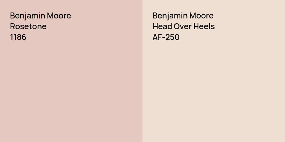 Benjamin Moore Rosetone vs. Benjamin Moore Head Over Heels