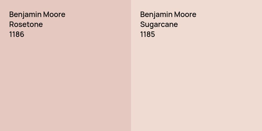 Benjamin Moore Rosetone vs. Benjamin Moore Sugarcane