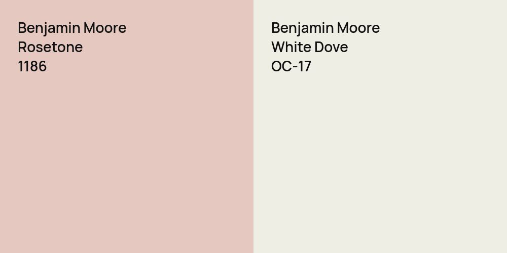 Benjamin Moore Rosetone vs. Benjamin Moore White Dove