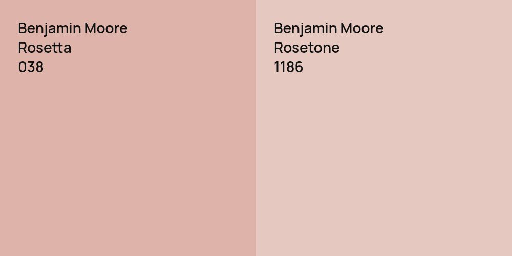 Benjamin Moore Rosetta vs. Benjamin Moore Rosetone