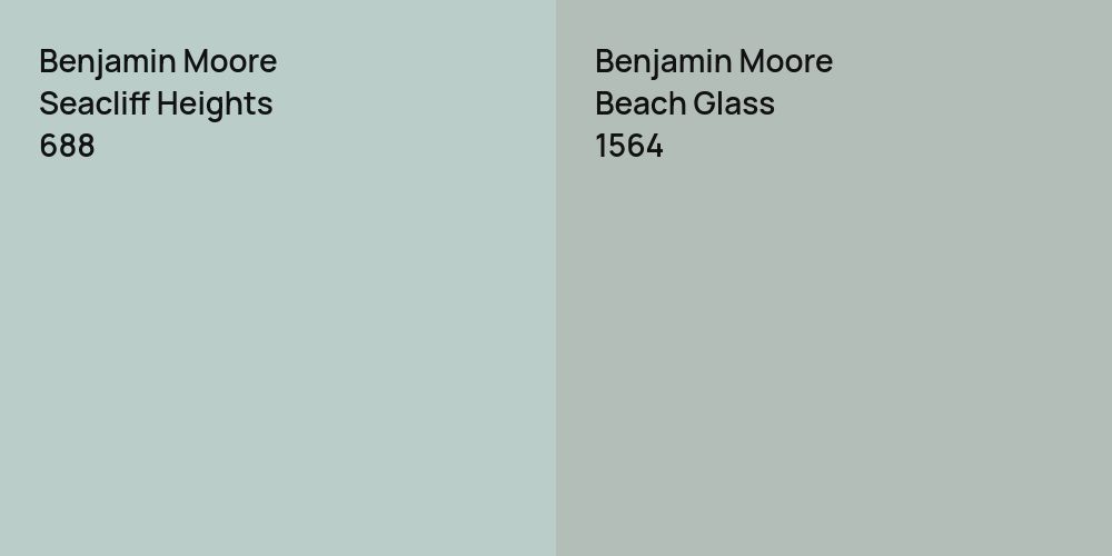 Benjamin Moore Seacliff Heights vs. Benjamin Moore Beach Glass