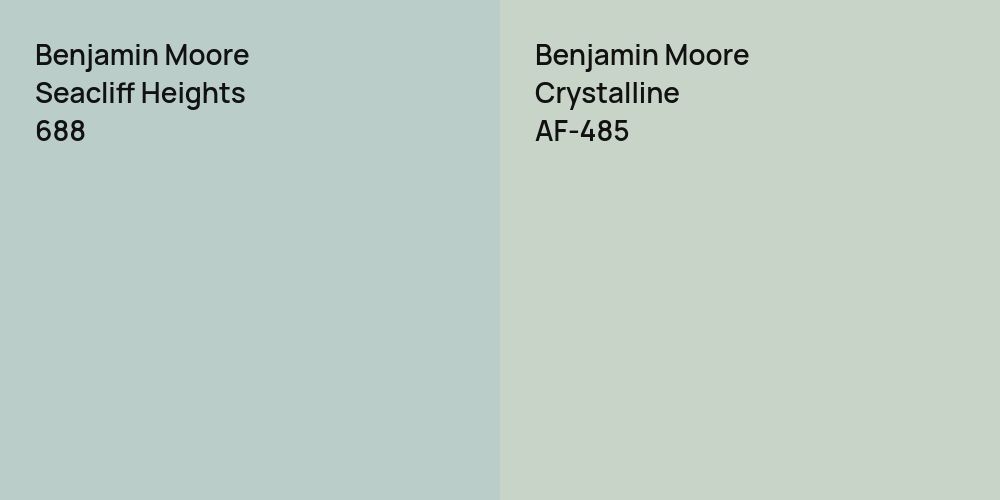 Benjamin Moore Seacliff Heights vs. Benjamin Moore Crystalline