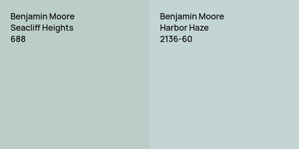 Benjamin Moore Seacliff Heights vs. Benjamin Moore Harbor Haze