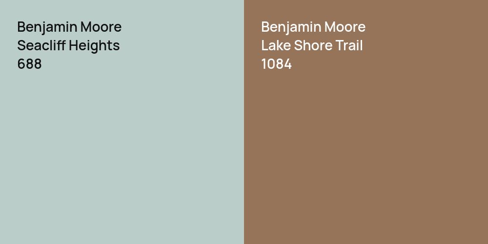 Benjamin Moore Seacliff Heights vs. Benjamin Moore Lake Shore Trail